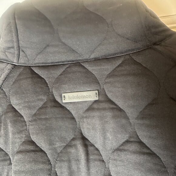 LULULEMON Scuba Oversized Quilted Half Zip Black Size XS/S - Picture 10 of 11